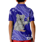 australian-koala-aboriginal-art-mix-snow-pattern-christmas-kid-polo-shirt