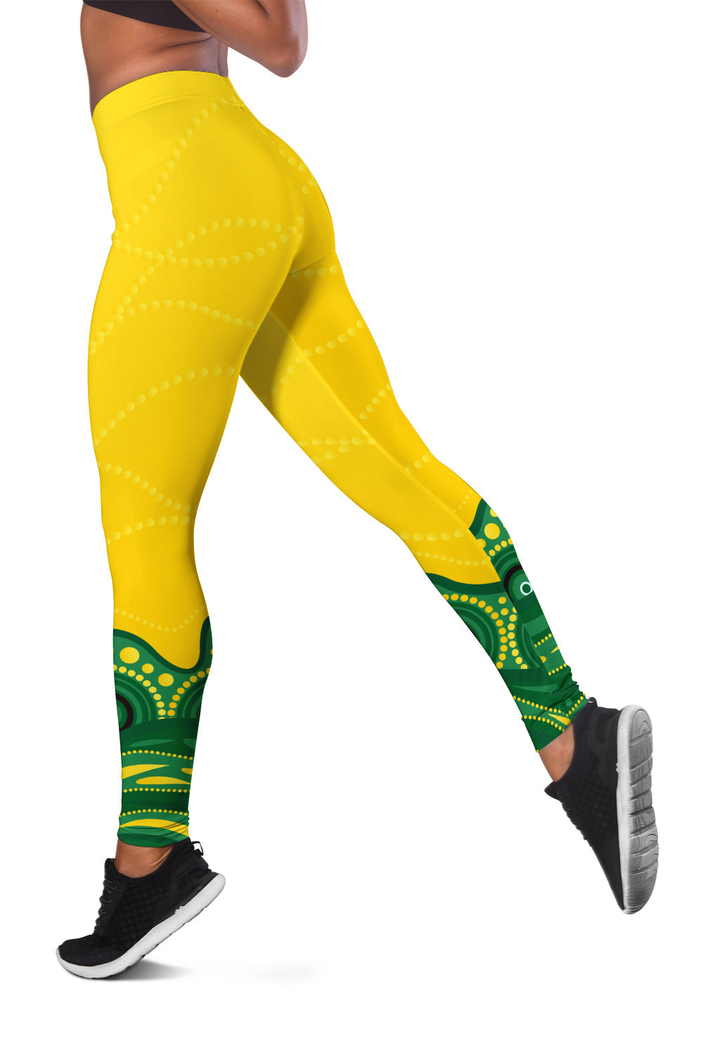 (Custom Personalised) Australia Cricket Aboriginal Pattern Legging - LT2