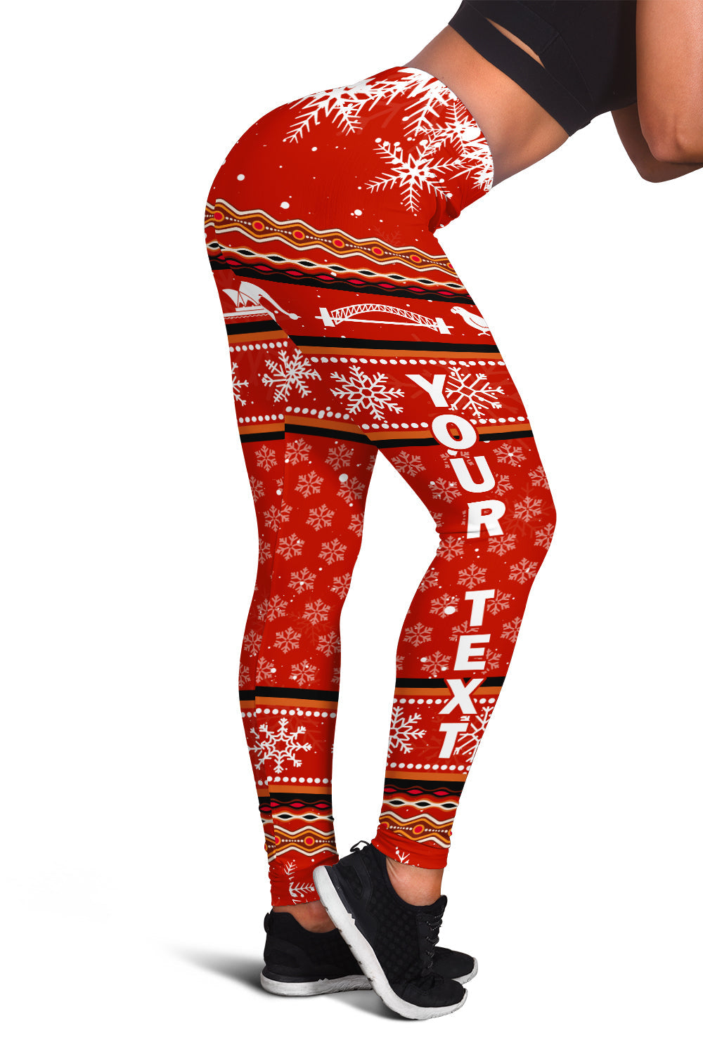 Australia Christmas Kagaroo Aboriginal Pattern 