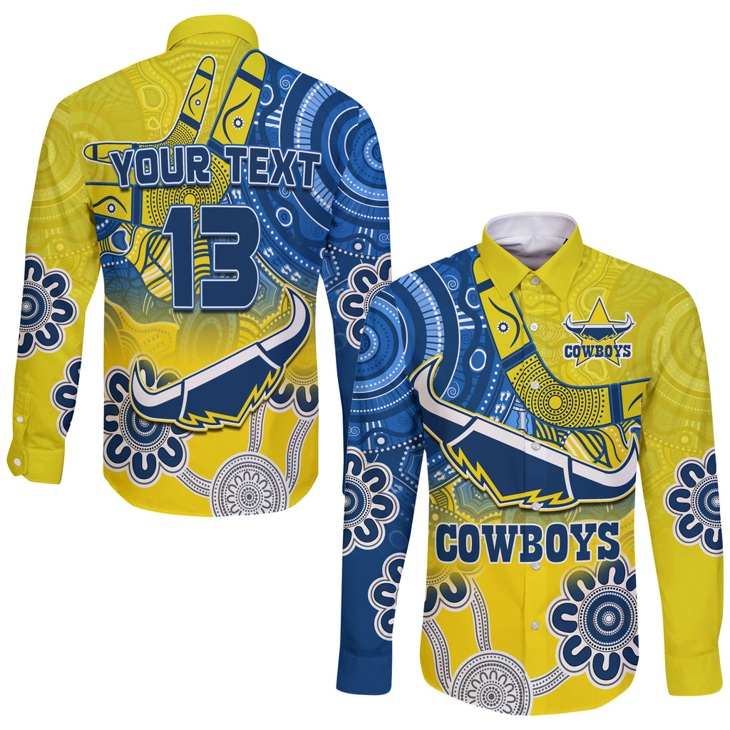 custom-text-and-number-cowboys-rugby-long-sleeve-button-shirt-aboriginal-boomerang-go-premiers-north-queensland