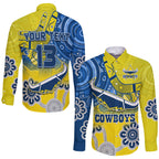 custom-text-and-number-cowboys-rugby-long-sleeve-button-shirt-aboriginal-boomerang-go-premiers-north-queensland