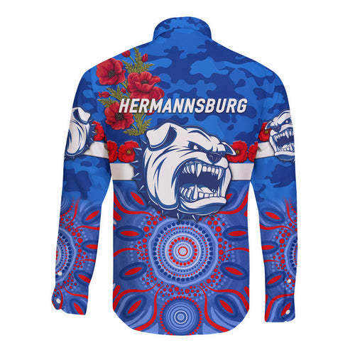 hermannsburg-western-aranda-bulldogs-football-club-anzac-hawaii-long-sleeve-button-shirt-indigenous-vibes