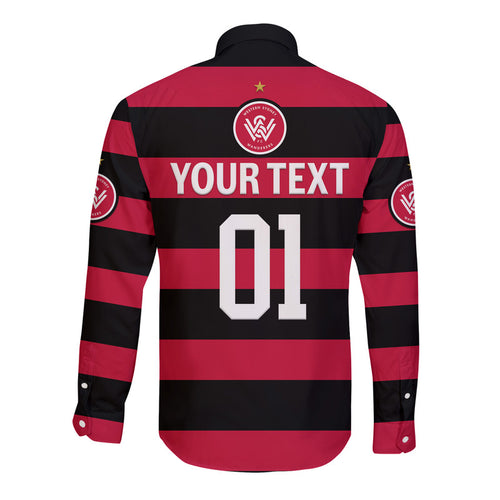 custom-personalised-western-sydney-wanderers-hawaii-long-sleeve-button-shirt-soccer-club-original-style-black