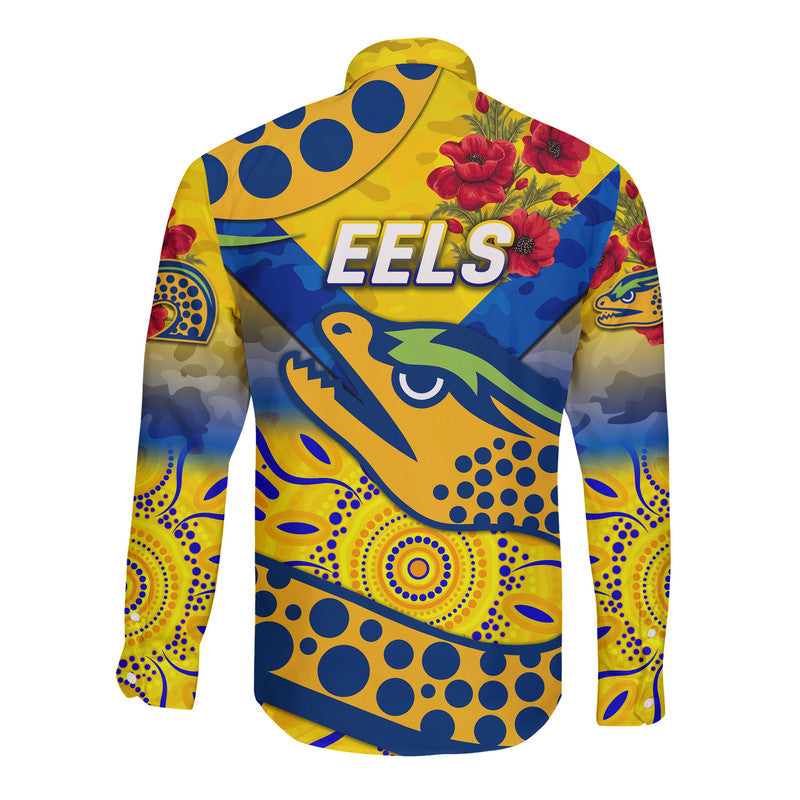 parramatta-eels-anzac-2022-hawaii-long-sleeve-button-shirt-indigenous-vibes-gold