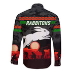 south-sydney-rabbitohs-anzac-2022-hawaii-long-sleeve-button-shirt-simple-style-black