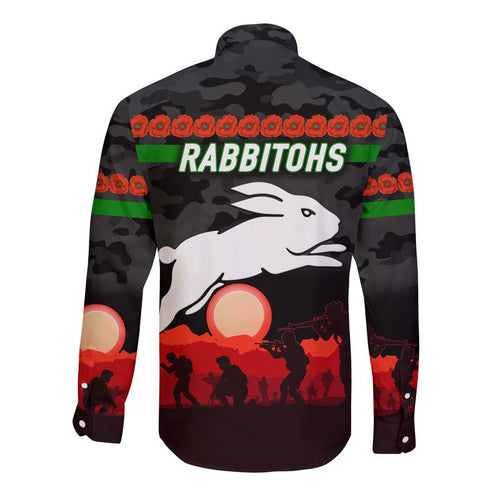 south-sydney-rabbitohs-anzac-2022-hawaii-long-sleeve-button-shirt-simple-style-black