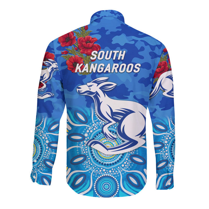 south-alice-football-club-kangaroos-anzac-hawaii-long-sleeve-button-shirt-indigenous-vibes