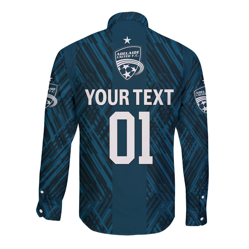 custom-personalised-adelaide-united-the-reds-hawaii-long-sleeve-button-shirt-soccer-club-original-style-navy