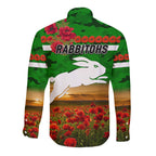 south-sydney-rabbitohs-anzac-2022-hawaii-long-sleeve-button-shirt-poppy-flowers-vibes-green