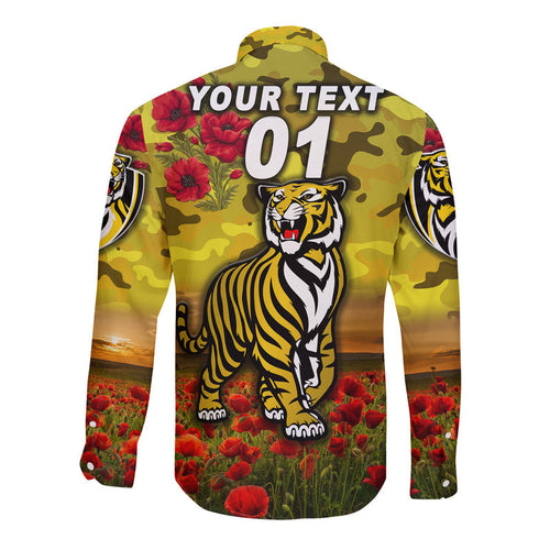 custom-personalised-richmond-tigers-anzac-hawaii-long-sleeve-button-shirt-poppy-vibes-yellow