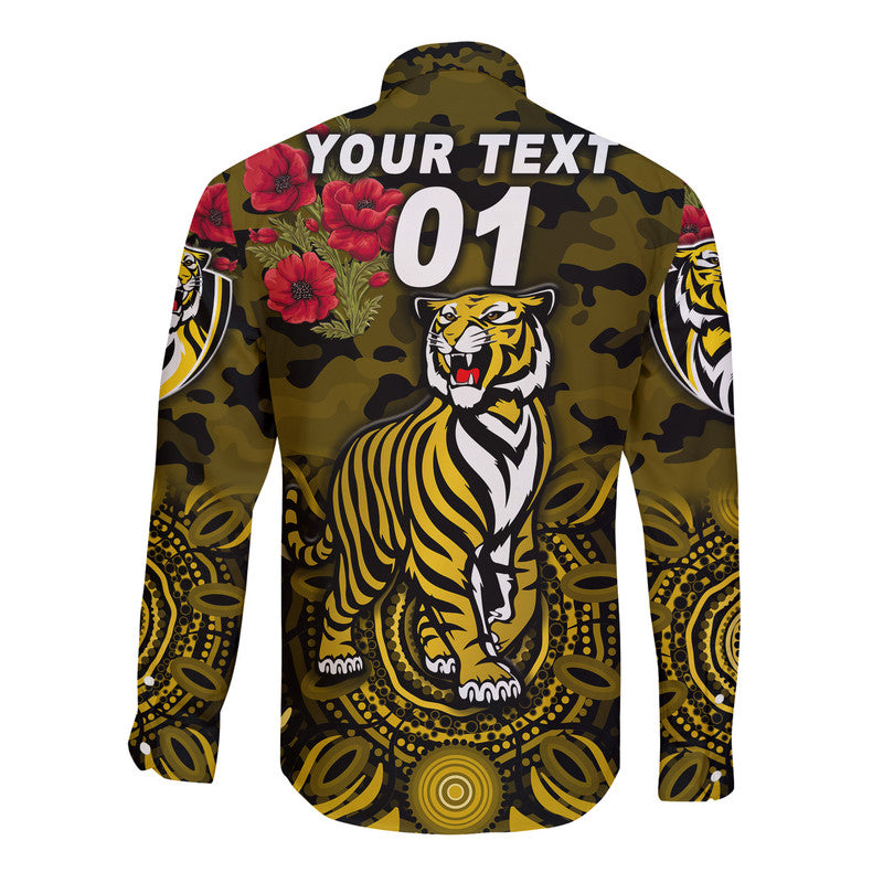 custom-personalised-richmond-tigers-anzac-hawaii-long-sleeve-button-shirt-indigenous-vibes-black