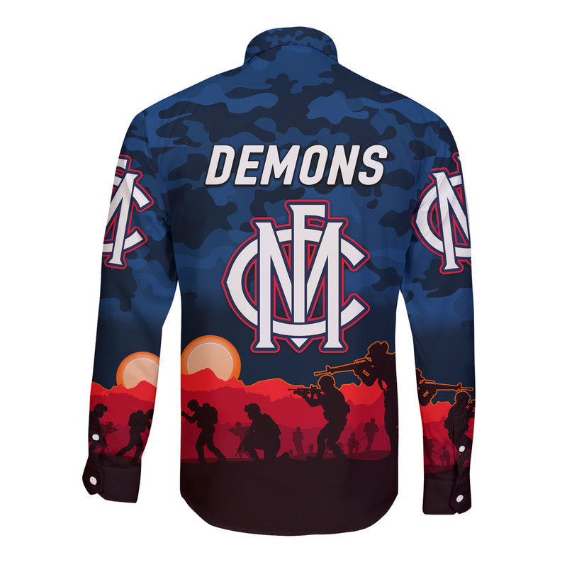 melbourne-demons-anzac-hawaii-long-sleeve-button-shirt-simple-style