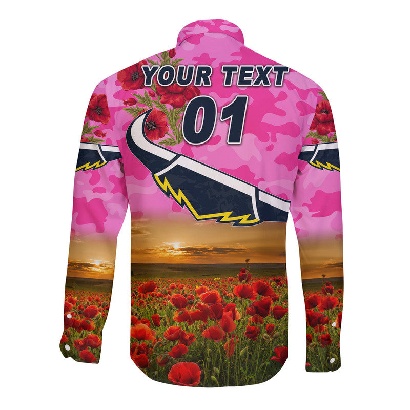 custom-personalised-north-queensland-cowboys-anzac-2022-hawaii-long-sleeve-button-shirt-poppy-flowers-vibes-pink