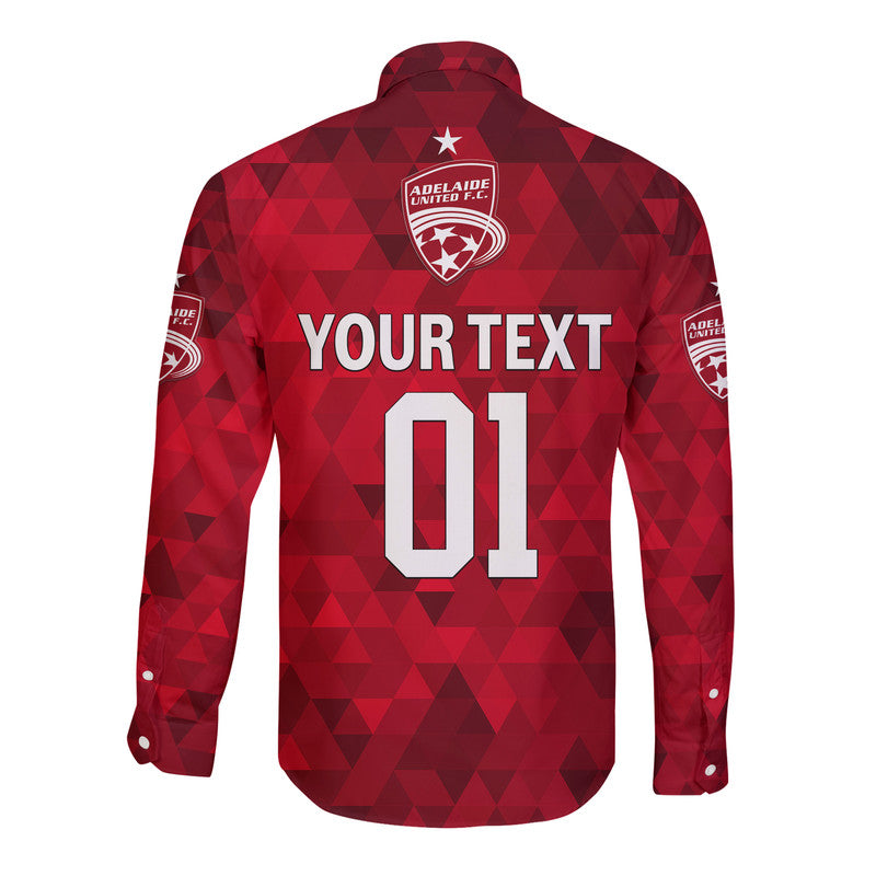 custom-personalised-adelaide-united-the-reds-hawaii-long-sleeve-button-shirt-soccer-club-original-style-red