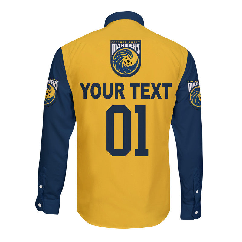 custom-personalised-central-coast-mariners-hawaii-long-sleeve-button-shirt-soccer-club-original-style-gold