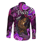 australian-astrology-hawaii-long-sleeve-button-shirt-pisces-platypus-zodiac-aboriginal-vibes-pink