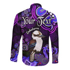 custom-personalised-australian-astrology-hawaii-long-sleeve-button-shirt-sagittarius-kookaburra-zodiac-aboriginal-vibes-purple