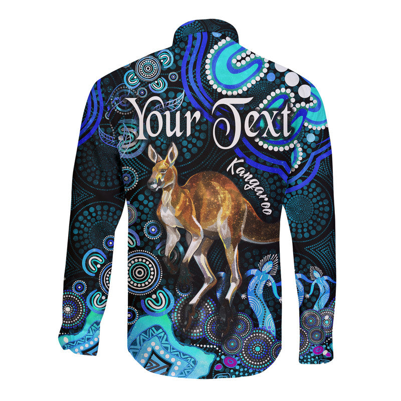 custom-personalised-australian-astrology-hawaii-long-sleeve-button-shirt-aries-kangaroo-zodiac-aboriginal-vibes-blue