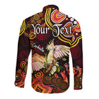 custom-personalised-australian-astrology-hawaii-long-sleeve-button-shirt-libra-cockatoo-glider-zodiac-aboriginal-vibes-red