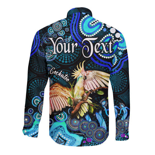 custom-personalised-australian-astrology-hawaii-long-sleeve-button-shirt-libra-cockatoo-glider-zodiac-aboriginal-vibes-blue