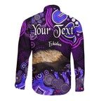 custom-personalised-australian-astrology-hawaii-long-sleeve-button-shirt-virgo-echidna-zodiac-aboriginal-vibes-purple