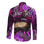 custom-personalised-australian-astrology-hawaii-long-sleeve-button-shirt-virgo-echidna-zodiac-aboriginal-vibes-pink