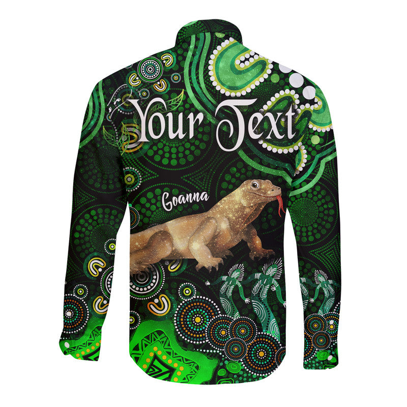 custom-personalised-australian-astrology-hawaii-long-sleeve-button-shirt-capricorn-goanna-zodiac-aboriginal-vibes-green