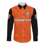 custom-personalised-brisbane-roar-hawaii-long-sleeve-button-shirt-soccer-club-original-style-orange