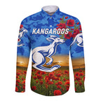 custom-personalised-north-melbourne-kangaroos-anzac-hawaii-long-sleeve-button-shirt-poppy-vibes