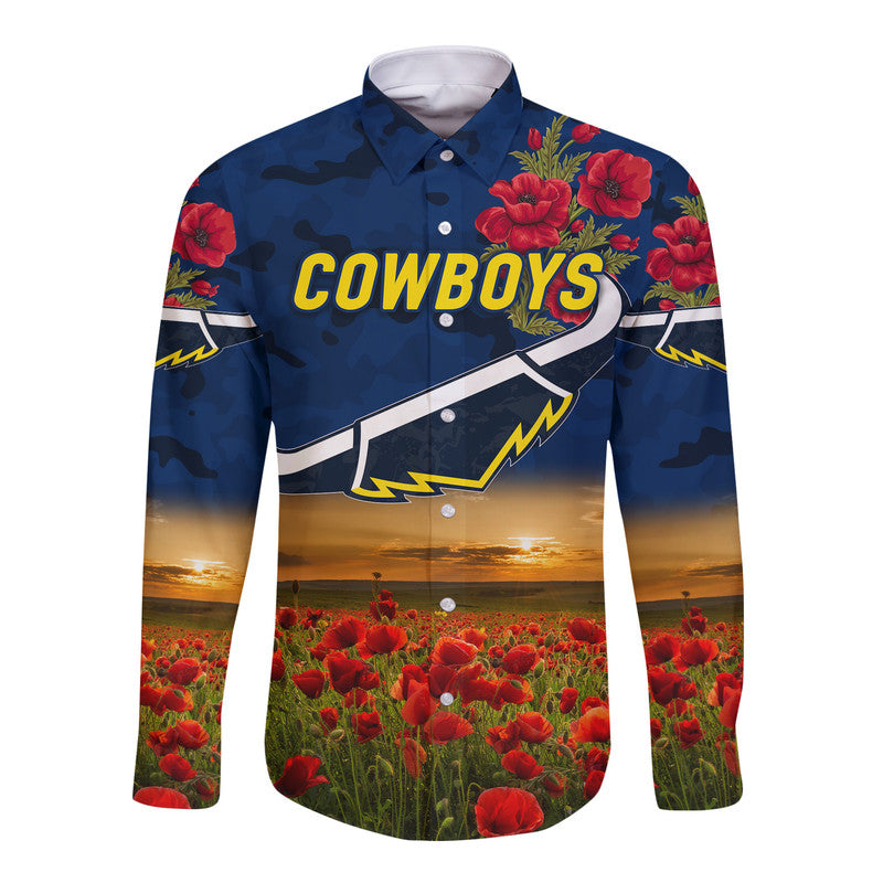 custom-personalised-north-queensland-cowboys-anzac-2022-hawaii-long-sleeve-button-shirt-poppy-flowers-vibes-blue