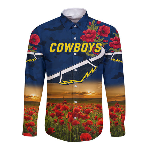 custom-personalised-north-queensland-cowboys-anzac-2022-hawaii-long-sleeve-button-shirt-poppy-flowers-vibes-blue