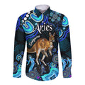 australian-astrology-hawaii-long-sleeve-button-shirt-aries-kangaroo-zodiac-aboriginal-vibes-blue