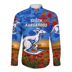 custom-personalised-south-alice-football-club-kangaroos-anzac-hawaii-long-sleeve-button-shirt-poppy-vibes