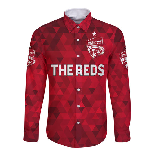 custom-personalised-adelaide-united-the-reds-hawaii-long-sleeve-button-shirt-soccer-club-original-style-red