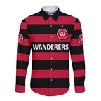 custom-personalised-western-sydney-wanderers-hawaii-long-sleeve-button-shirt-soccer-club-original-style-black
