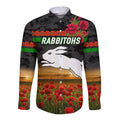 south-sydney-rabbitohs-anzac-2022-hawaii-long-sleeve-button-shirt-poppy-flowers-vibes-black