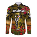 custom-personalised-richmond-tigers-anzac-hawaii-long-sleeve-button-shirt-poppy-vibes-black