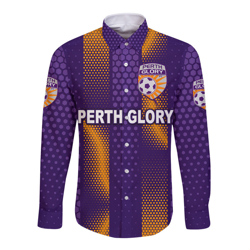 custom-personalised-perth-glory-hawaii-long-sleeve-button-shirt-soccer-club-original-style-purple