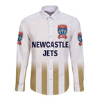 custom-personalised-newcastle-jets-hawaii-long-sleeve-button-shirt-soccer-club-original-style-blue