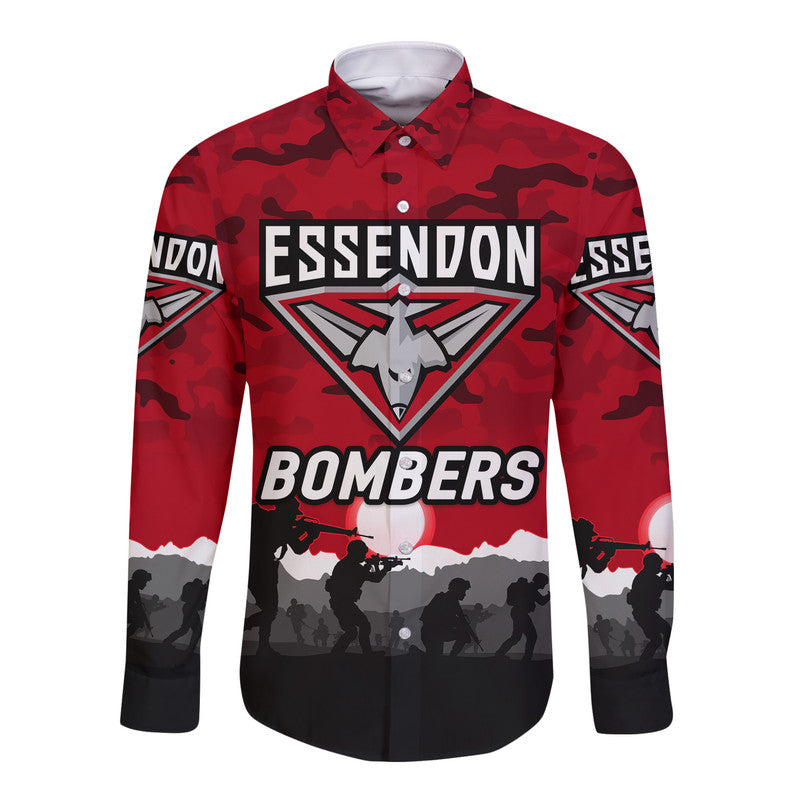 custom-personalised-essendon-bombers-anzac-hawaii-long-sleeve-button-shirt-simple-style-red