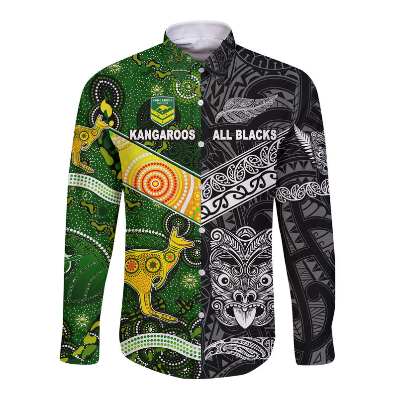 custom-personalised-new-zealand-maori-all-black-and-australia-kangaroos-aboriginal-hawaii-long-sleeve-button-shirt-rugby-together