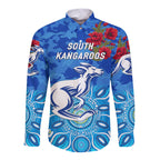 south-alice-football-club-kangaroos-anzac-hawaii-long-sleeve-button-shirt-indigenous-vibes