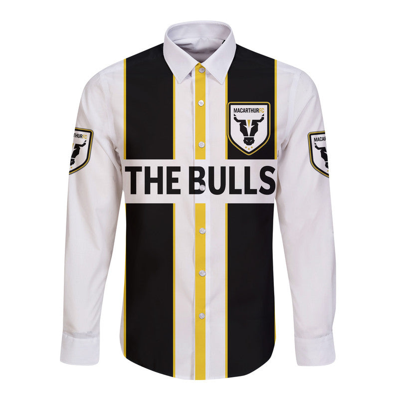 custom-personalised-macarthur-the-bulls-hawaii-long-sleeve-button-shirt-soccer-club-original-style-white