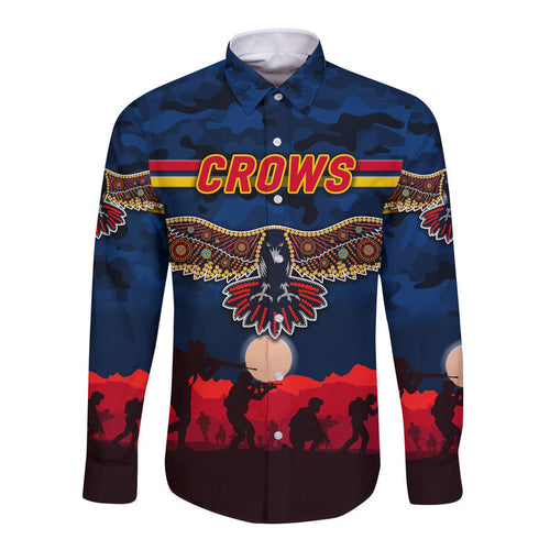 custom-personalised-adelaide-crows-anzac-hawaii-long-sleeve-button-shirt-simple-style-navy-blue