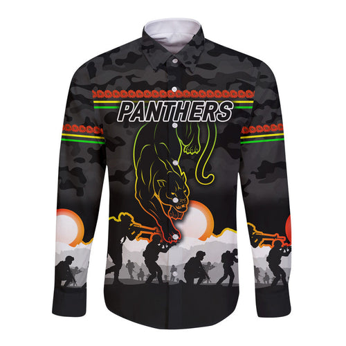 custom-personalised-penrith-panthers-anzac-2022-hawaii-long-sleeve-button-shirt-simple-style-black