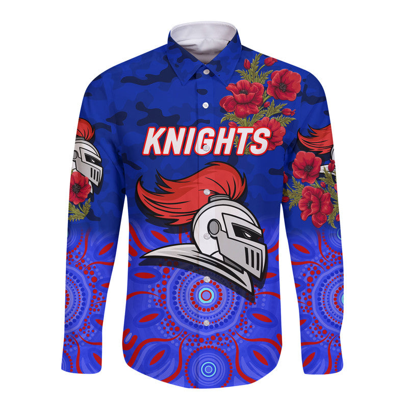 custom-personalised-newcastle-knights-anzac-2022-hawaii-long-sleeve-button-shirt-indigenous-vibes