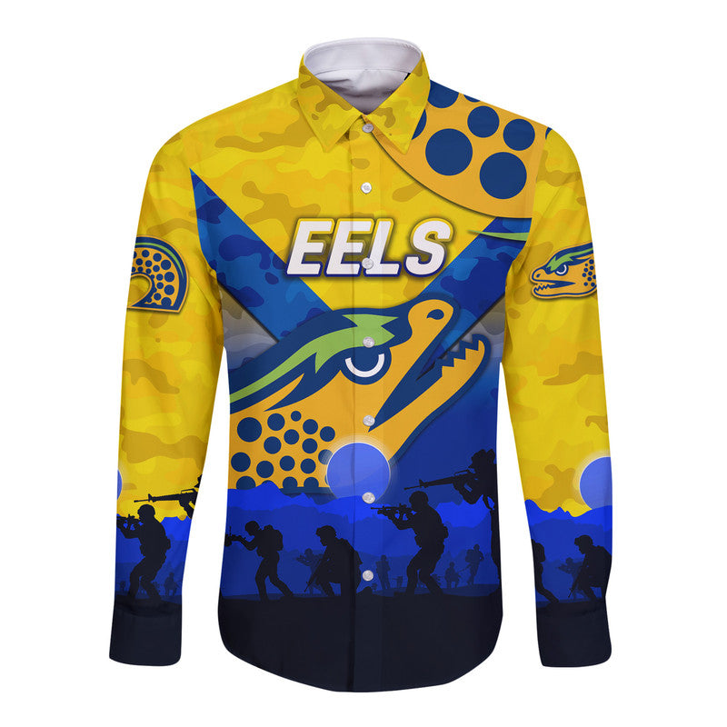 custom-personalised-parramatta-eels-anzac-2022-hawaii-long-sleeve-button-shirt-simple-style-gold