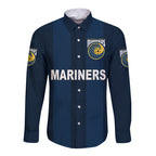 custom-personalised-central-coast-mariners-hawaii-long-sleeve-button-shirt-soccer-club-original-style-navy