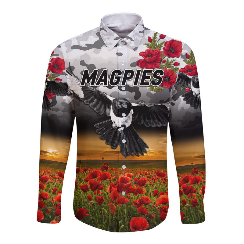 custom-personalised-collingwood-magpies-anzac-hawaii-long-sleeve-button-shirt-poppy-vibes