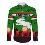 custom-personalised-south-sydney-rabbitohs-anzac-2022-hawaii-long-sleeve-button-shirt-simple-style-green